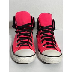 Converse Chuck Taylor All Star High Top Neon Pink Black Sneakers Y2K Streetwear