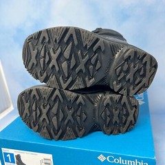 COLUMBIA Youth BOOTS BUGABOOT PLUS IV OMNI HEAT SIZE 1 BY5955-010 BLACK BLUE