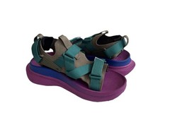 Teva Hurricane Drift Kids Sport Sandals US 7 EU 24 UK 6 Purple Teal Hook&Loop