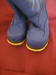 Lands End Flurry snow winter blue boots water resistant hook & loop Kids Size 1