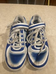 Nike Vandal Low Youth Blue Spray Paint Shoes 312492-441 Size 8