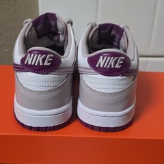 Nike Dunk Low White Purple Plum Eclipse Size 5Y Womens 6.5 FB9109-101 Shoes