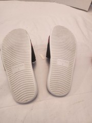 Nautica Unisex Youth Size 3 Logo Navy/Red/White Slide Sandals L Adjustable