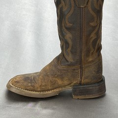 Cody James BBSC1904 Brown Leather Square Toe Western RIGHT ONLY Boot Youth 11D