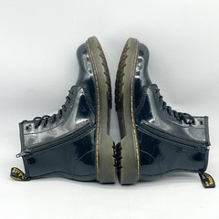 Dr Doc Martens Junior Pascal 1460 J Size 5 Black Patent Leather Combat Lace Up
