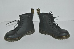 Dr. Martens 1460 J Pascal Side Zipper Boots Black Kids Size 11 US/10 UK AW004