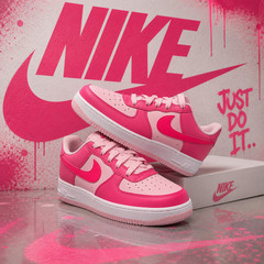 Nike Air Force 1 Low GS Pinksicle Pink Foam Hyper Pink White 6.5Y Wmns 8