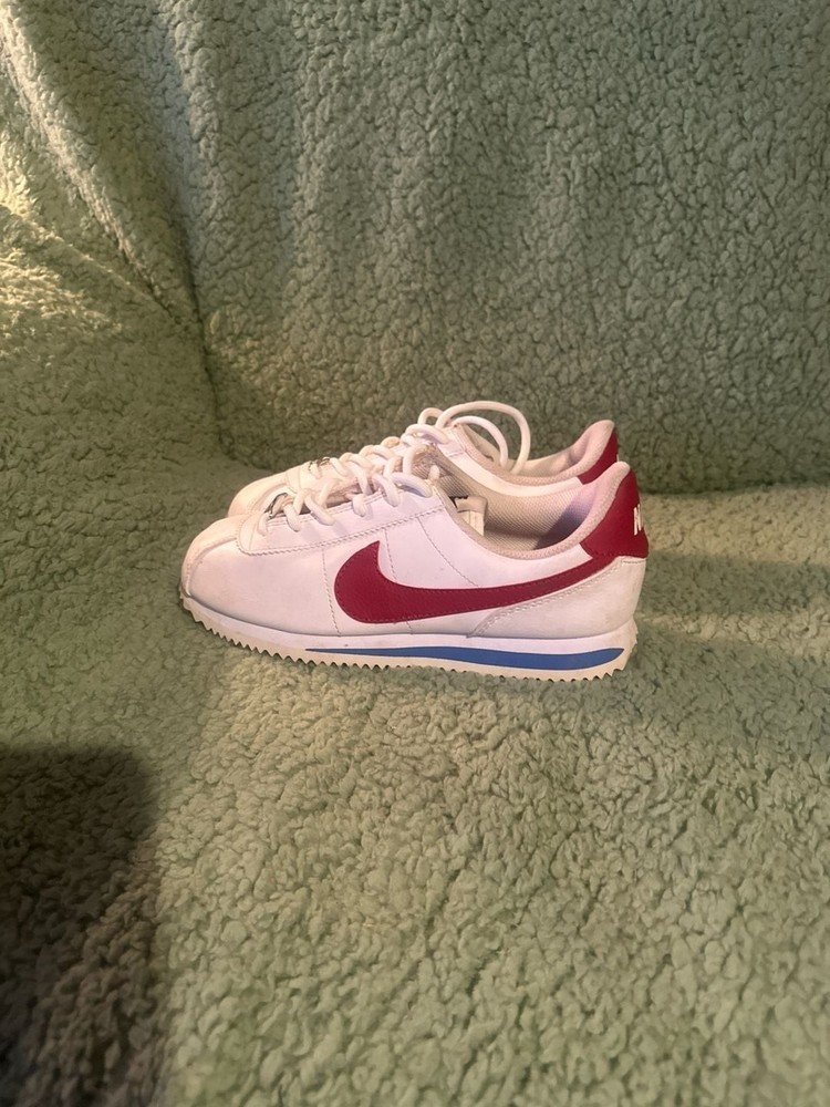 Nike Cortez Basic SL GS Forrest Gump White Red Blue Sneakers