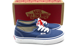 VANS AUTHENTIC PS NAVY/TRUE WHITE LITTLE KIDS SHOE PRE-SCHOOL SIZE RUNS