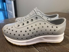 NATIVE Robbie Light Gray Sugarlite Slip-On Play Water Sneakers Shoes Youth C 7