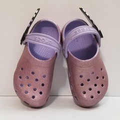 RARE CROCS KIDS Classic IAM Butterfly Clog 211262 Mystic Purple Toddlers Sz 11 C