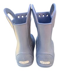 Crocs Handle It Rain Boots Navy Blue Waterproof Toddler Size C11 Pull On 12803