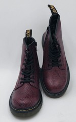 Dr Martens Viper Burgundy 1460 Boot Kids Size 1 Junior (5-7 Yrs) Snakeskin Print