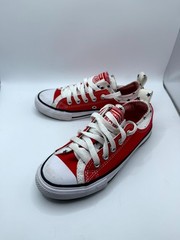 Converse Chuck Taylor All Star Double Upper 667799F Kids 13 Sneaker Red Canvas