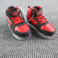 Josmo Shoes Kids 8 Red Cars High Top Lightning McQueen LED Light Up NWT