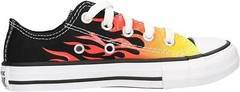 Converse Chuck Taylor All Star OX Kids‘ Textile Low Top Flame Shoes Size 3