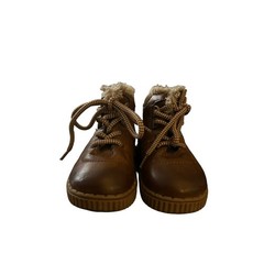 OshKosh Haskell Ankle Boots Unisex Kids Sz 5 Brown Classic Round Toe Lace Up