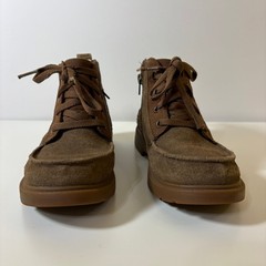 UGG Kids Chelham Moc Toe Clima Moda Suede Lug Sole Boots Size 2 Brown Unisex