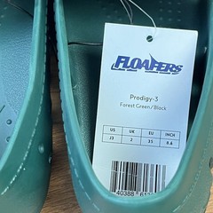 Floafers Prodigy-3 Forest Green/Black Loafers Shoes Big Kids Size 3 NEW