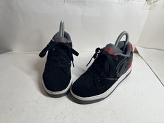 Heelys Propel 2.0 Shoes Youth Size 3 Black Red Roller Skate Wheeled Sneakers