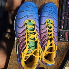 RARE Nike Air Max Plus Blue/Purple/Yellow/Green Men’s/ Size 7Y/8.5W No Box