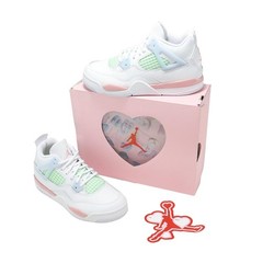 Nike Jordan 4 Retro PS AJ4 Valentines Day Kids Preschool Casual Shoes IB7069-100