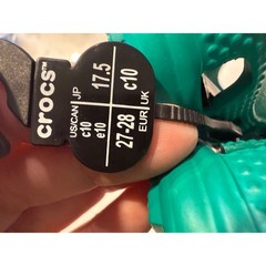 Crocs Classic Clog K Kids Size C10 Deep Green Roomy Fit 204536-3TJ Slip On Shoes