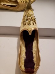 Ceremonial Hand Beaded Slippers, Size 8