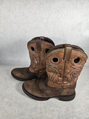 Durango Kid’s Saddle Western 8″ Boot 5M Brown DBT0166 Youth Cowboy Work ✔️ Photo