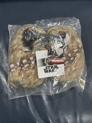 Disney Star Wars Slippers Chewbacca TODDLER M 7-8 Brown Faux Fur NEW