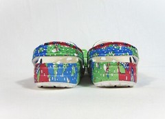 CROCS x Vineyard Vines Holiday Christmas Patchwork Classic Logo Sz 3 Kids Unisex