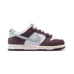 Pre School Nike Dunk Low SE_White/Glacier Blue-Burgundy Ash IB5719-100