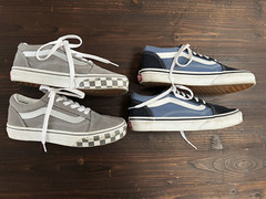 Vans Kids Shoes, Size 2.5US – Two Tone Gray/White & Blue White