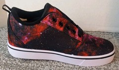 Heelys Pro 20 Prints Pink Black Galaxy Stars Wheeled Shoes Youth 3 Women’s 4