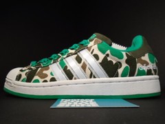 2006 ADIDAS SUPERSTAR II 2 G5 ADICOLOR CAMO WHITE GREEN BLACK BROWN 562904 6.5