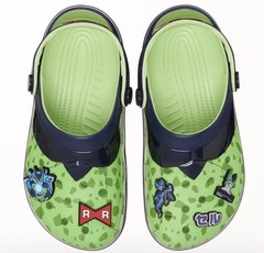 Crocs x Dragon Ball Z Green Classic Clogs Size J2 New