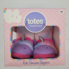 Totes Toasties Unicorn Slippers Kids Size Small 11-12 New NIB