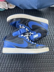 Nike Court Borough Mid 2 GS BLK / Royal Kids Athletic Sneaker SIZE 6Y DM8872-001