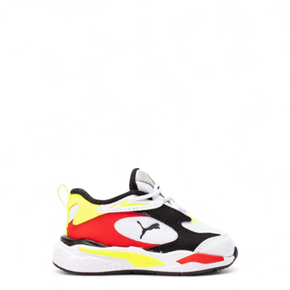 Puma Toddler’s RS-Fast Limits Sneakers 387743 02 White Black Yellow – NEW W/BOX