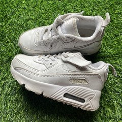 Nike Air Max 90 PS EasyOn Shoe Toddler 10C White Triple White Leather HF6357-102