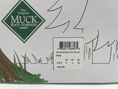 Tried On Muck Element Kids Pink Pull On Waterproof Comfort Mid Boots 5 Youth