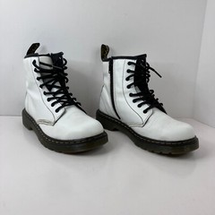 Dr. Martens White Smooth Leather Lace Up Combat Boots Women’s 5 Men’s 4 1460J