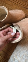 First Steps Kids Tan Suede Ankle Bootie Zip Lined Round Toe US 11