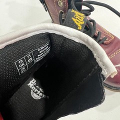 Dr. Doc Martens 1460 T Side Zipper Boot Toddler Size 11 Softy T Leather Lace Up