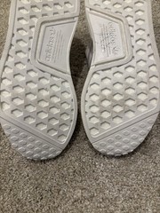 Adidas NMD R1 Refined J Primeblue Cloud White Grade School Size 7 *TRIED ON