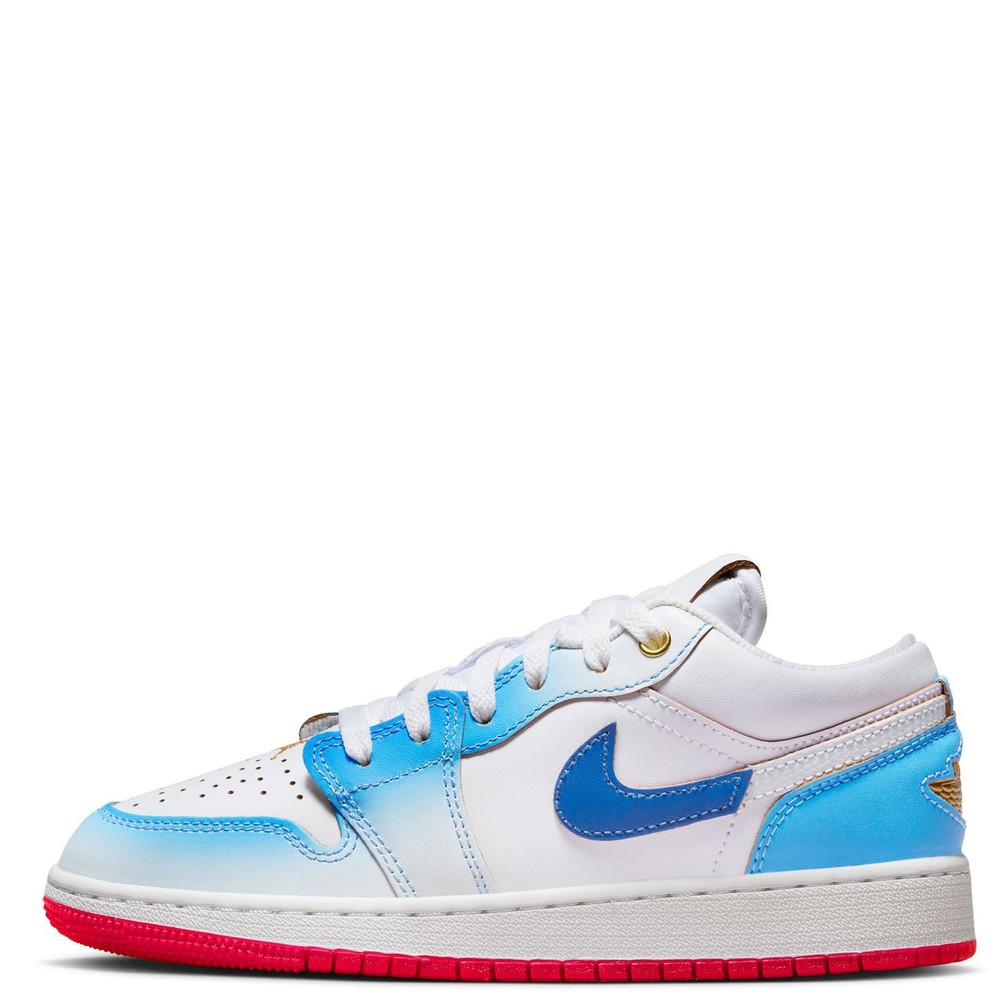 Jordan Big Kids‘ 1-Low Sneakers – White/Blue Gradient