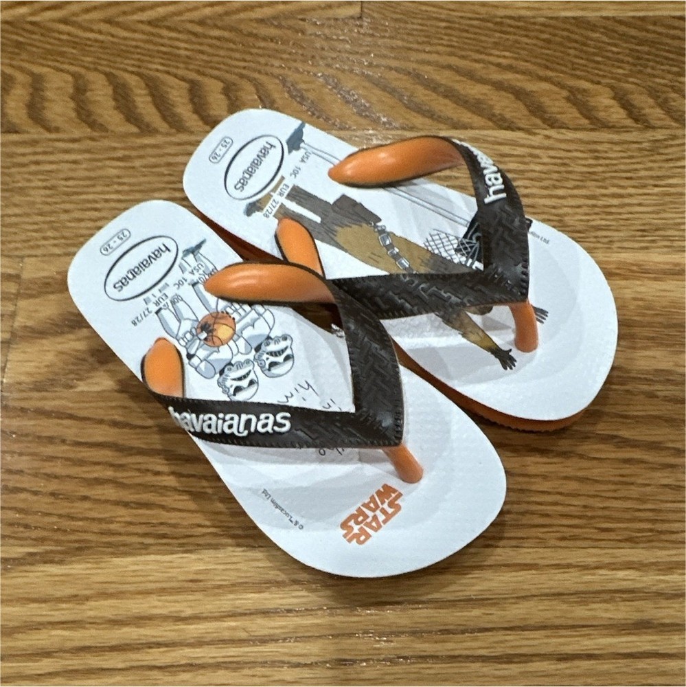 Havaianas Star Wars Kids Flip Flop Sandals Chewbacca Stormtrooper US 10C