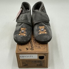 Cienta 133030 Boots Kids 9.5-10 Gray Teddy Bear Round Toe Comfort Casual Eby3171