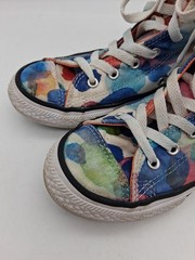 Converse Chuck Taylor Paint Splatter Lace Hi Top Sneakers 656144F Junior Size 3