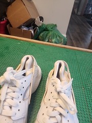 Nike Air Huarache Run GS White Pure Platinum 654275-110 Size 5.5Y